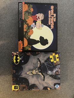 1000 Piece Peanuts Gang & Batman Jigsaw Puzzles