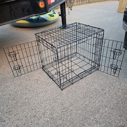 Small pet crate 2 doors no tray