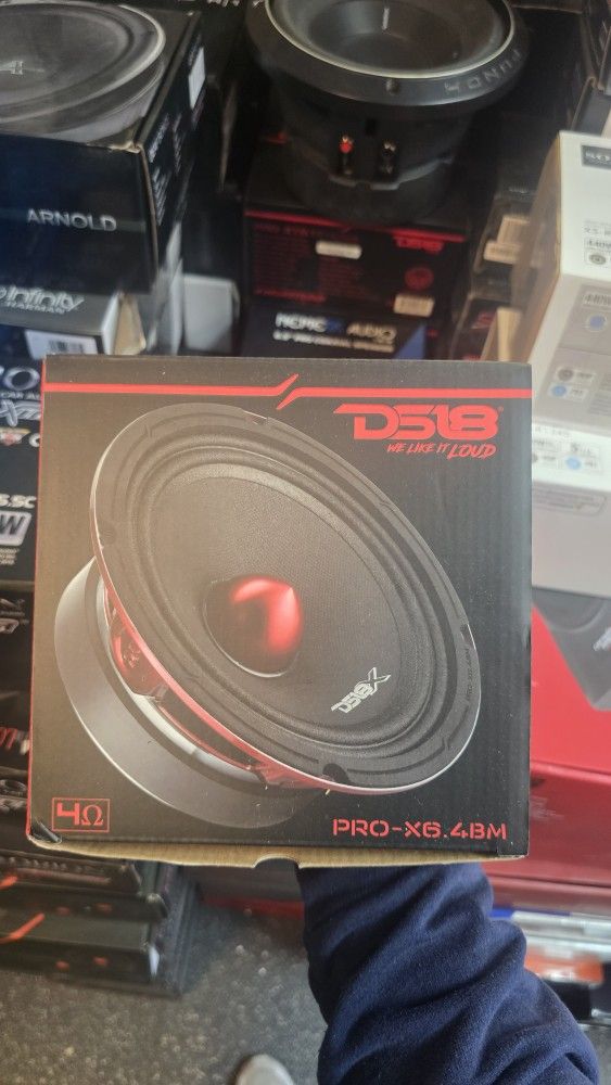 DS18 PRO-X6.4BM 6.5" Mid-Range Loudspeaker with Bullet