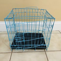 Small Puppy Blue Cage 