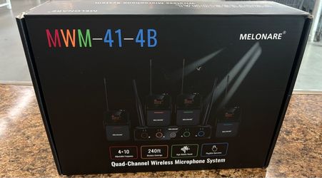 Melonare MWM-41-4B Quad-Channel Wireless Microphone System