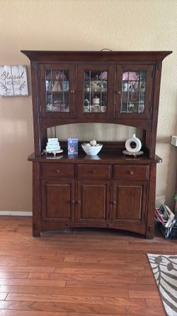 Dining room hutch.