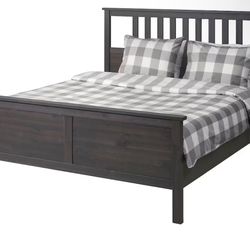 IKEA HEMNES  Full Size Bed Frame dark gray