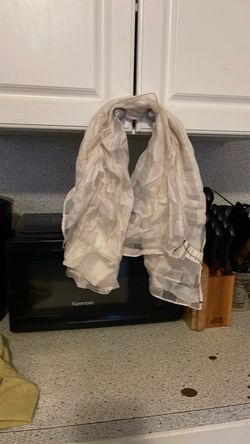 White Silk scarf