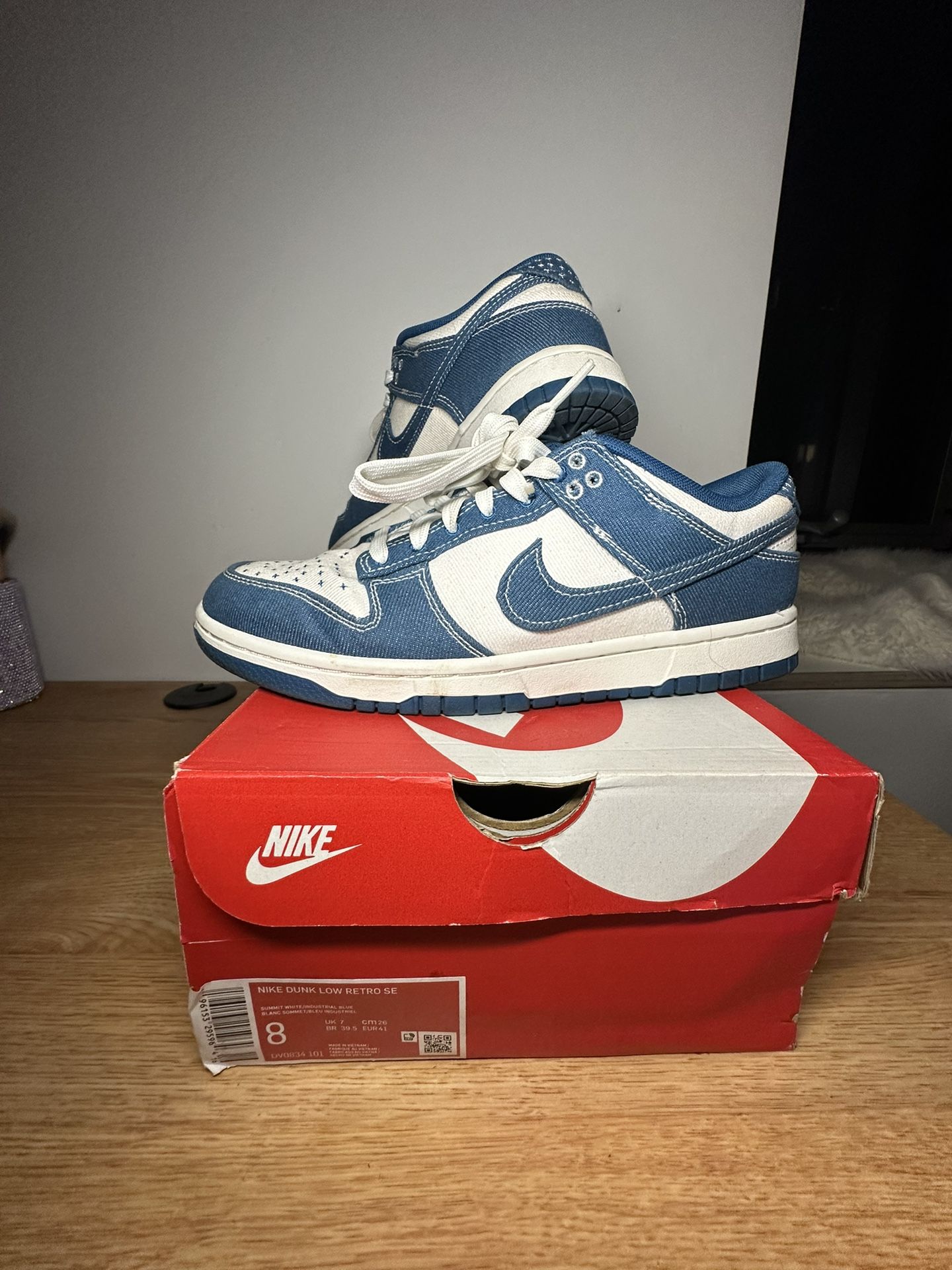 Nike Dunk Low Retro SE WHITE INDUSTRIAL BLUE
