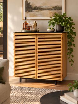 BDI Corridor 5620 Luxury Bar Cabinet – Modern Oak