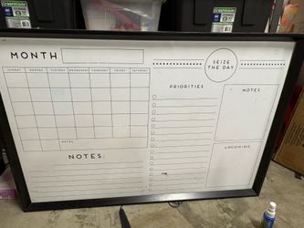 Whiteboard calendar