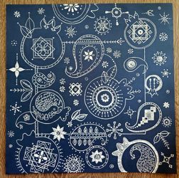 Boho line drawing artwork, Handmade, Original painting on paper minimal