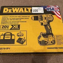 Dewalt Compact Brushless Drill/Driver Kit No Battery
