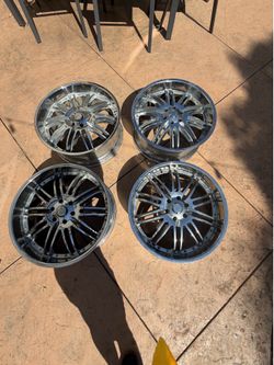 4 chrome wheels
