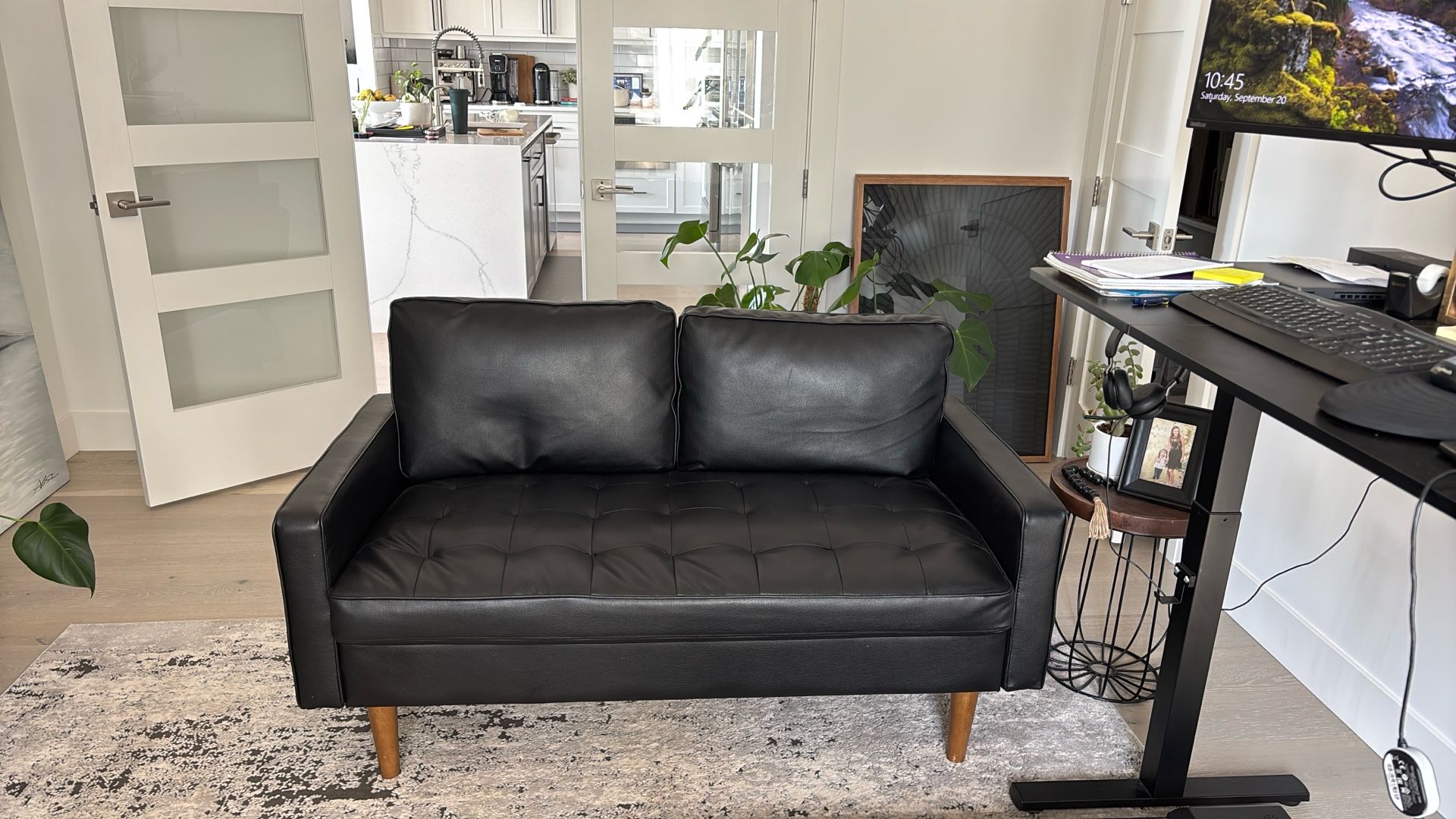 Leather Loveseat
