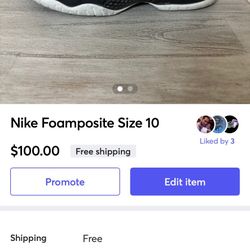 Nike Foamposite Size 10