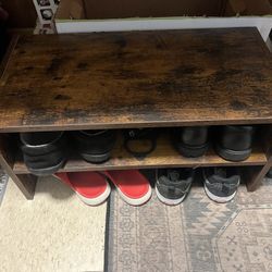 Wooden Shoe Rack