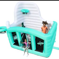 Bounce House With Basketball Football Movie Projector Screen