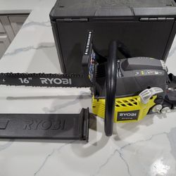 Ryobi 16 in Gas Chainsaw With Hardcase 