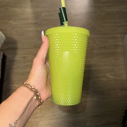 New STARBUCKS Halloween Glow In The Dark Green Studded Tumbler Grande 16 oz 2022