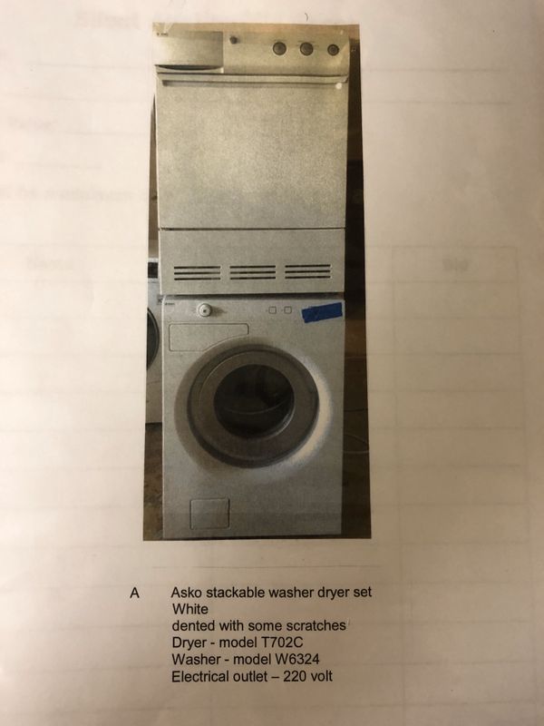 Asko stackable washer & dryer for Sale in Chicago, IL OfferUp