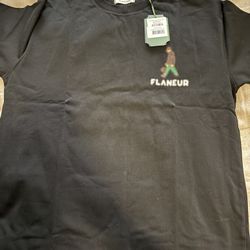Flaneur Blurred Stroller Tee- Black