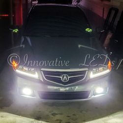 White 9005 HB3 LED Bulbs Headlight Conversion Kit High Beam Bright 