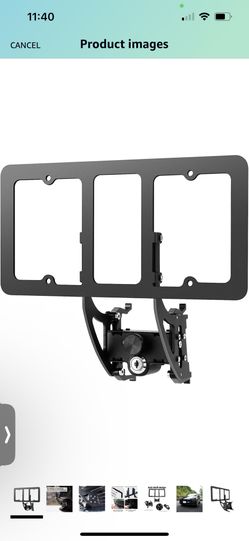 No Drill Front License Plate Holder for Tesla Model Y, Toolless Install with Anti-Theft Features, No Adhesives Aluminum License Plate Bracket Mounting