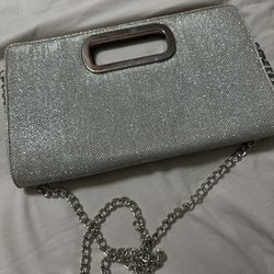Silver Clutch Purse 
