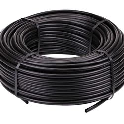 Raindrip 052050 1/2-Inch Drip Irrigation Supply Tubing, 500-Foot, for Drip Emitters, Irrigation Parts, and Drip Systems, Black Polyethylene