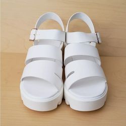 Truffle Collection Cleated Platform Wedge Sandals | Women's Size 9