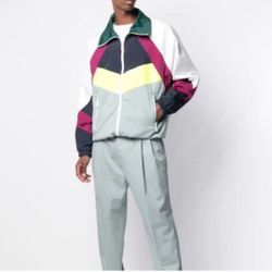 Dsquared2 colourblock check track jacket