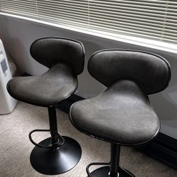 Modern Adjustable Bar Stools (Set of 2)