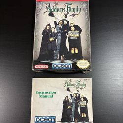Box and Manual Only - The Addams Family for Nintendo Entertainment System NES (1992)