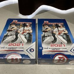 2021 Bowman Baseball Factory Sealed Hobby Box LOT OF 2 Hobby Boxes