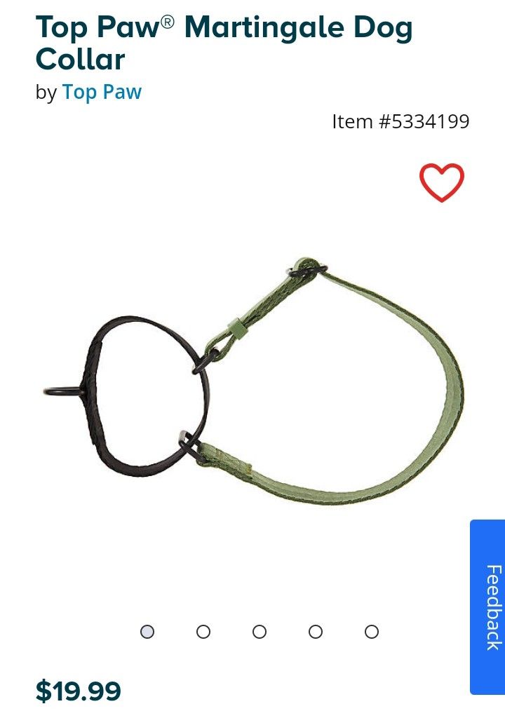 Top Paw Martingale Collar