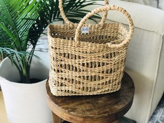 Boho wicker purse