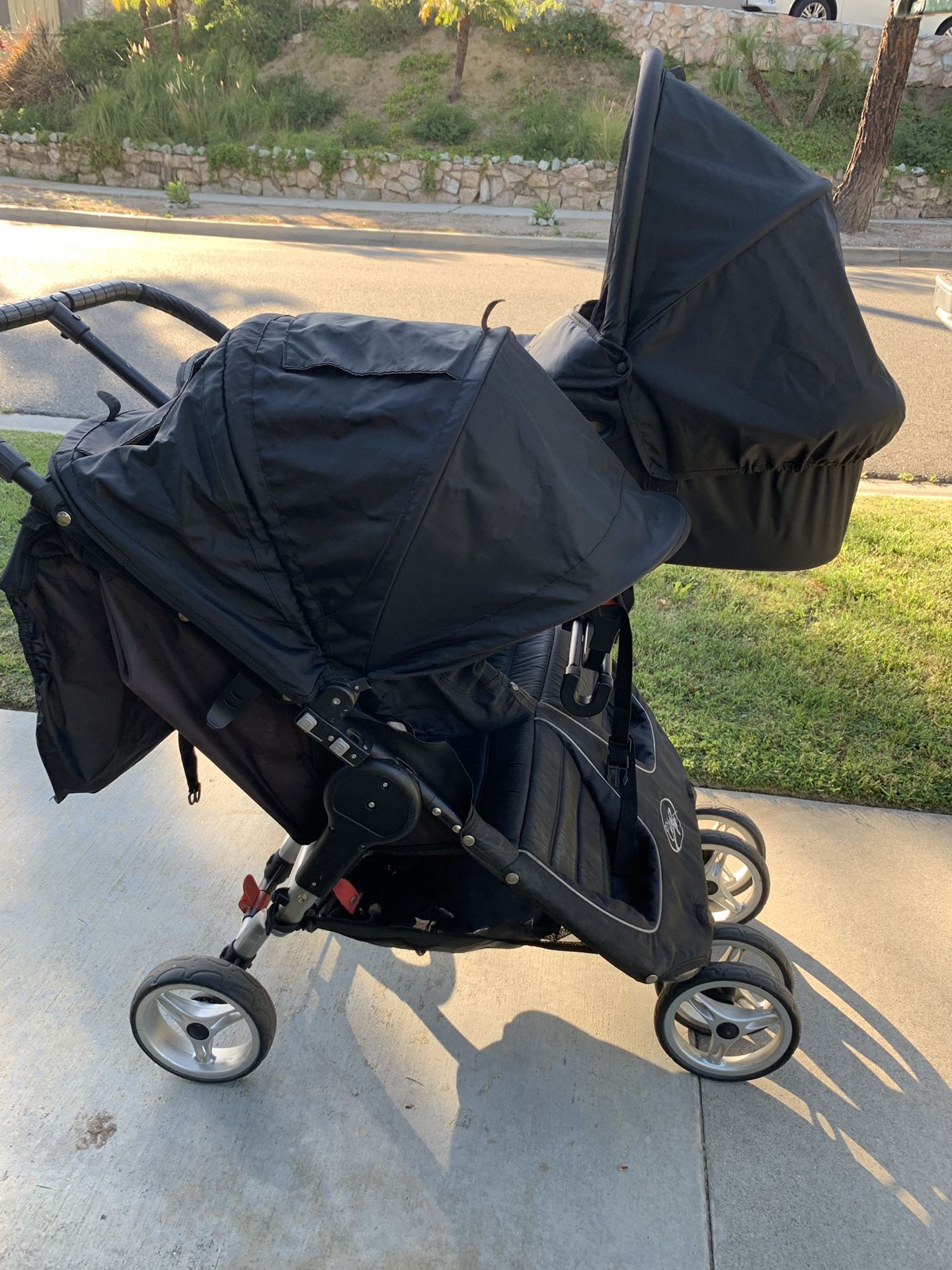 City select double stroller with accessories
