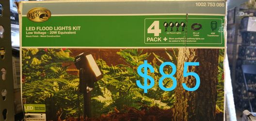 4 pack low voltage floodlights
