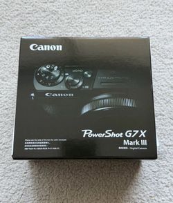 Canon PowerShot G7X Mark III Black Digital  Camera