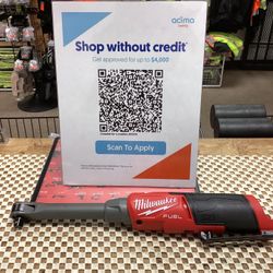 Milwaukee M12 FUEL 12V Lithium-Ion Brushless Cordless 3/8 in. Extended Reach High Speed Ratchet (Tool Only)