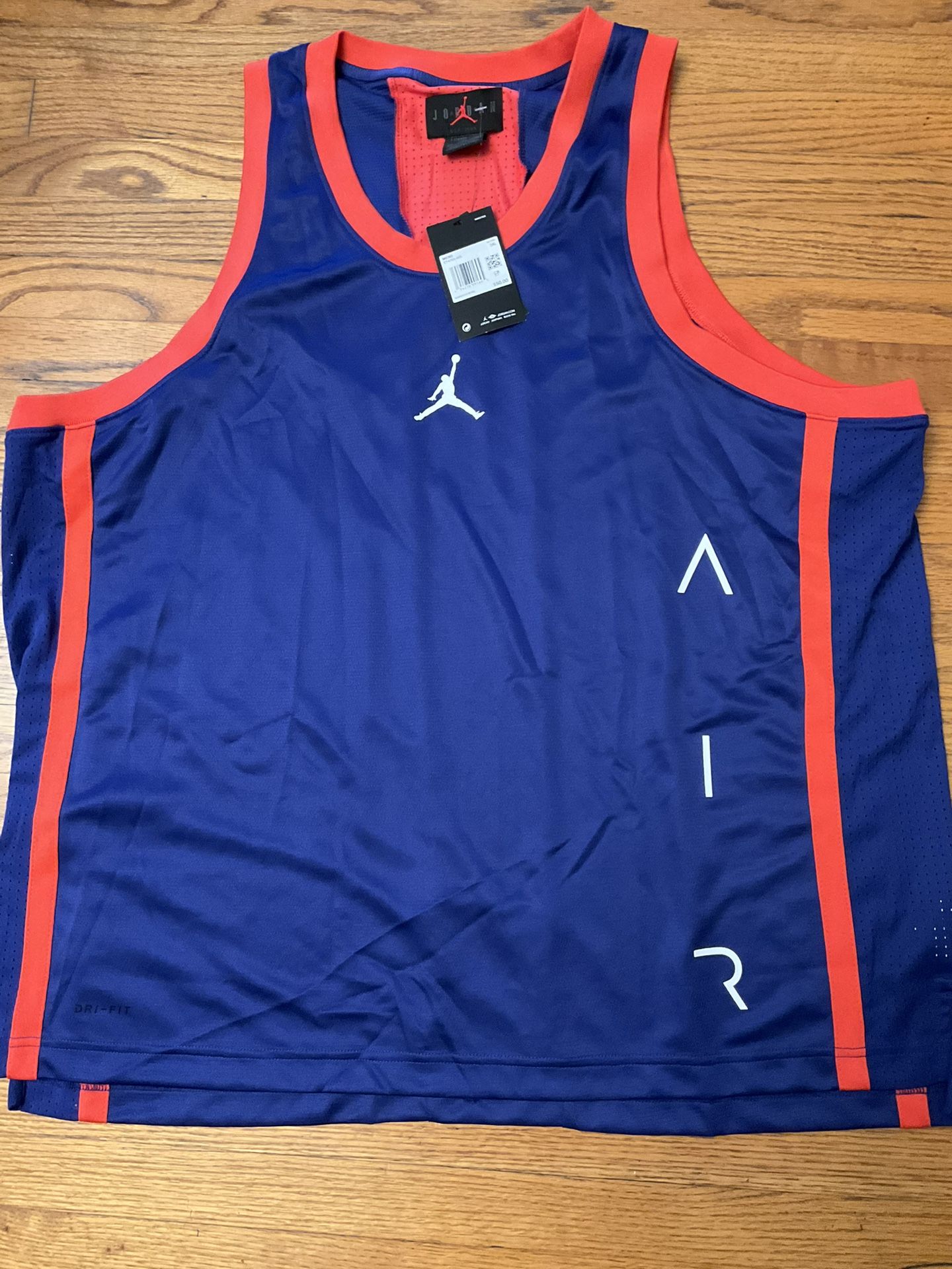 Nike Air Jordan Anti Gravity Equipment Jersey CT4765 455 Blue