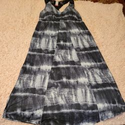 NWOT NO BOUNDARIES DRESS BLACK TYE DYE SIZE M(7-9)