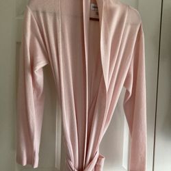 Beautiful Soft Pink Robe, New, Cashmere, By Bloomingdale’s 
