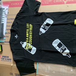 Awful lot of cough syrup, T-shirt, size, small medium, large, extra large double XL and triple XL  500 instock BETTER PRICE ON BULK