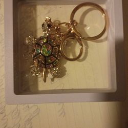 Turtle Keyring And Luxury Charm