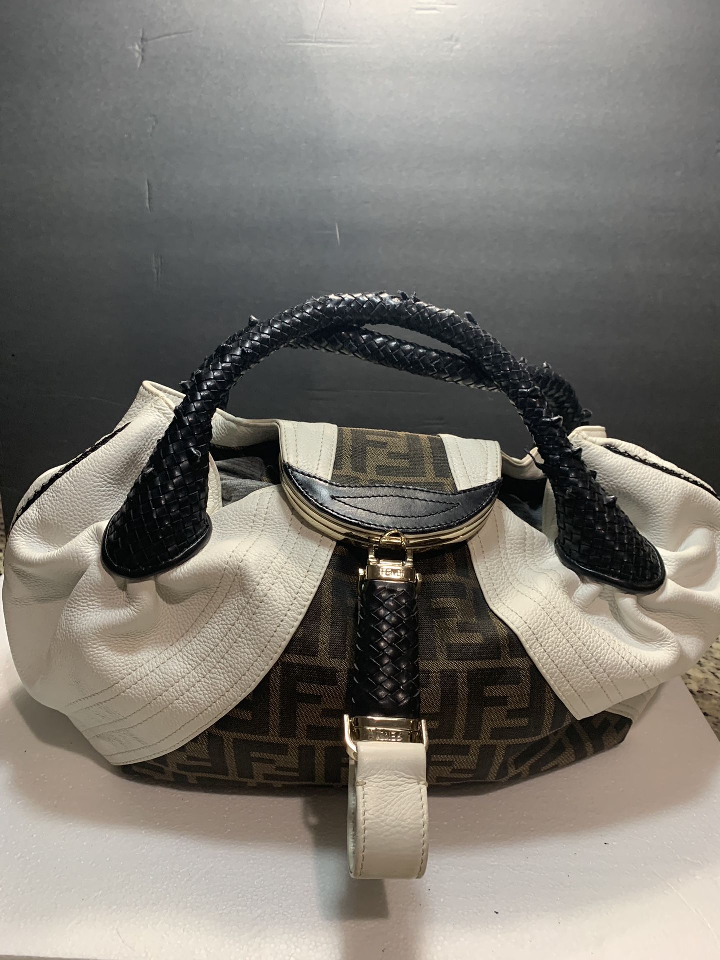 Fendi Authentic Spy Handbag.  Made In Italy. White