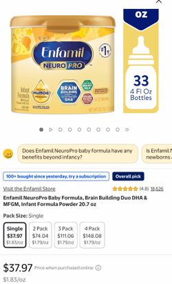 New baby formula