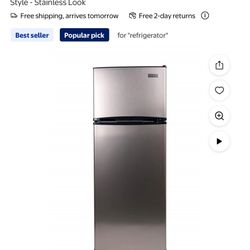Frigidaire 7.5 Cu. ft. Refrigerator, Platinum Series, Standard Door Style - Stainless Look