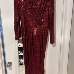 Ivy City Red Sequin Dress