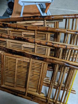 Bamboo Chairs Set Of 4