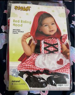 Red Riding Hood Infant Costume Size 18-24M