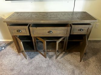 Rustic TV Console / Storage Cabinet – $40 OBO