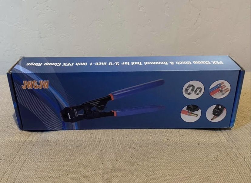 JWGJW PEX Clamp Cinch & Removal Tool For Sizes 3/8"- 1" with Clamp Rings